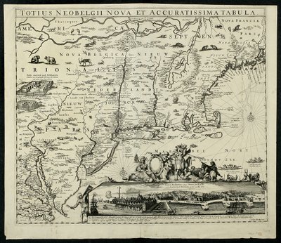 Totius Neobelgii nova et accuratissima tabula, Karte, 1674 von Carolus Allardt